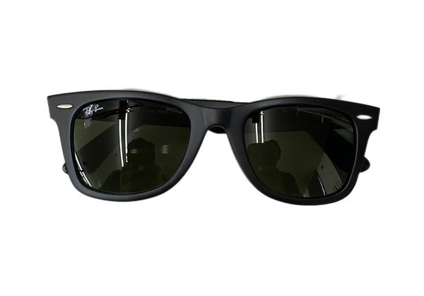 【中古】レイバン Ray-Ban ウェイファーラー WAYFARER RB2140F 901S 眼鏡・サングラス サングラス ブラック 201goods-482