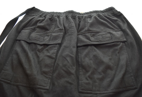 リック オウエンス RICK OWENS DRKSHDW DRAWSTRING PODS SHORTS サルエル ショートパンツ 黒  DU01B7380-RN ハーフパンツ ブラック Mサイズ 103MB-463