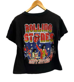 バンド band 80's～ 80年代 The Rolling Stones ローリングストーンズ ツアーT パキ麺 ヴィンテージ vintage - Tシャツ ブラック 101MT-4108