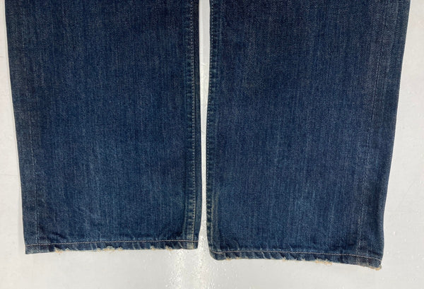 リーバイス Levi's Fenom fragment design フラグメント 207 1st 初期 裏原 紺 ロゴ デニム ネイビー W32 L30 104MB-274