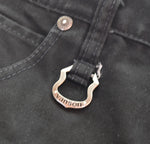 バンソン  VANSON  ダック ワークパンツ シンチバック ボトムスその他 ブラック 34 103MB-663