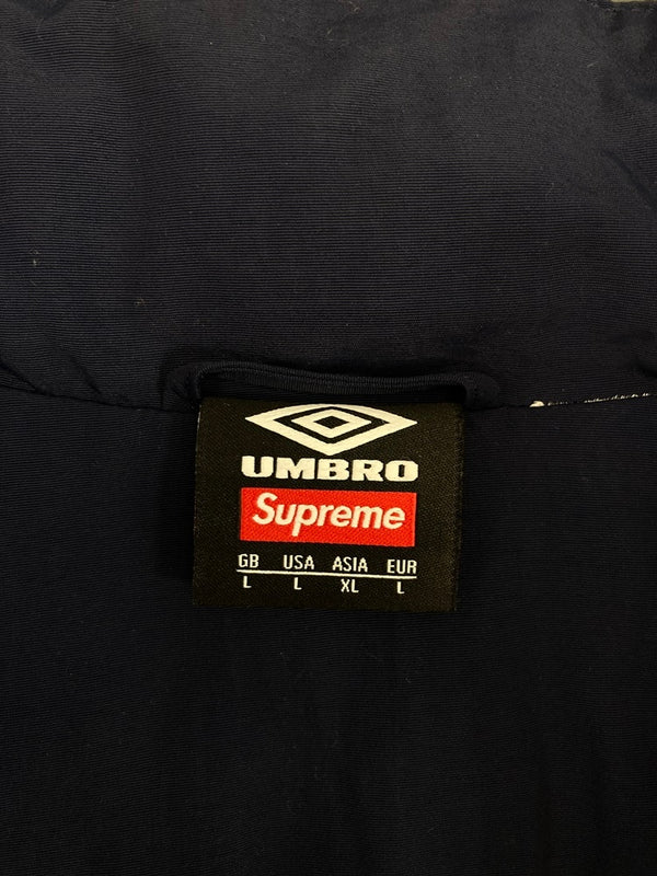 シュプリーム SUPREME Umbro Track Jacket アンブロ トラックジャケット アウター ナイロンジャケット ASIA XL ジャケット ネイビー LLサイズ 101MT-3406