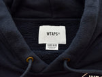 ダブルタップス WTAPS 21AW ACADEMY HOODED アカデミー フーデッド スウェット パーカー  212ATDT-CSM29 3 パーカ ネイビー 103MT-1077