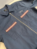 ステューシー STUSSY Full Zip Work Jacket フルジップ ワークジャケット ジャケット ネイビー Mサイズ 101MT-4479