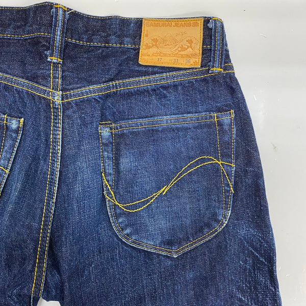 【曜日割引対象外】 サムライジーンズ SAMURAI JEANS 倭モデル 15oz デニム ジーンズ S001JP デニム ブルー W31 L36サイズ 201MB-1030 VB