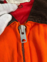 ウールリッチ WOOLRICH 70s~80s 白タグ ハンティングジャケット 襟切り替え TALONジップ VINTAGE ヴィンテージ ジャケット オレンジ Lサイズ 101MT-5199