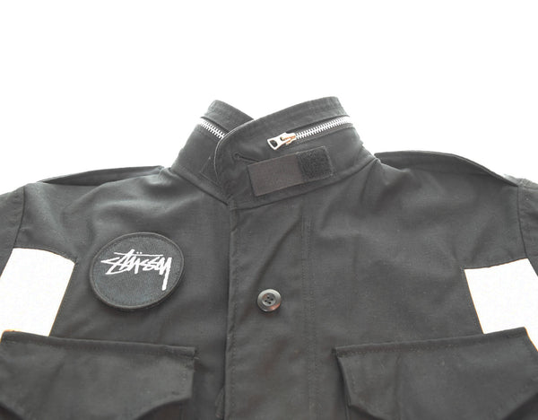 ステューシー STUSSY ✕ALPHA M-65 フィールドジャケット ミリタリージャケット ジャケット ブラック Mサイズ 103MT-2873