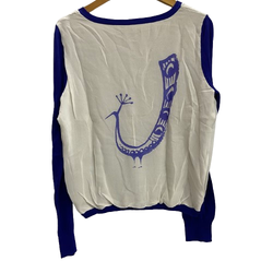 アニエスベー agnes b. 薄カーディガン カーディガン ブルー 201LT-422