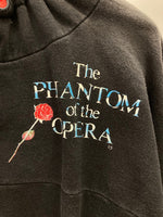 ヴィンテージ vintage 80s~ The Phantom of the Opera オペラ座の怪人 怪人ボタン ミュージカル 長袖 古着 スウェット ブラック Mサイズ 101MT-3035