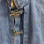 【曜日割引対象外】 リー Lee 80's ファイヤーマンジャケット デニムジャケット カナダ製 ジャケット ブルー 201MT-4854 VB