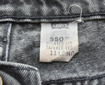 リーバイス Levis USA製 550 1995-04 ボタン裏532 後染め デニムパンツ 黒 デニム ブラック 103MB-308