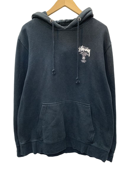 ステューシー STUSSY World Tour Hoodie パーカ ブラック Lサイズ  