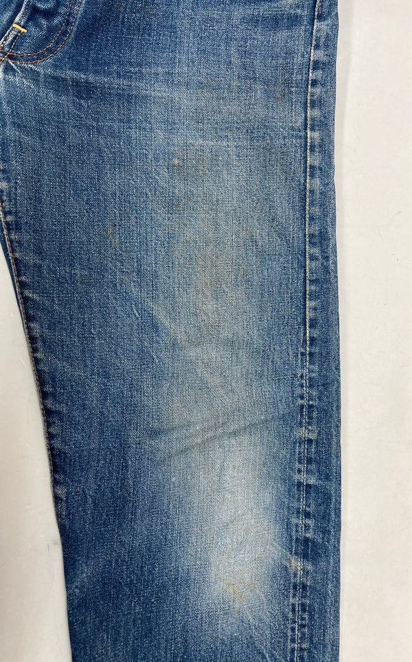 リーバイス Levi's  BIG E 60s 60年代 Vintage ヴィンテージ ジーンズ デニムパンツ ボタン裏2 赤耳 足長R 青 無地 デニム ブルー サイズ不明 104MB-114
