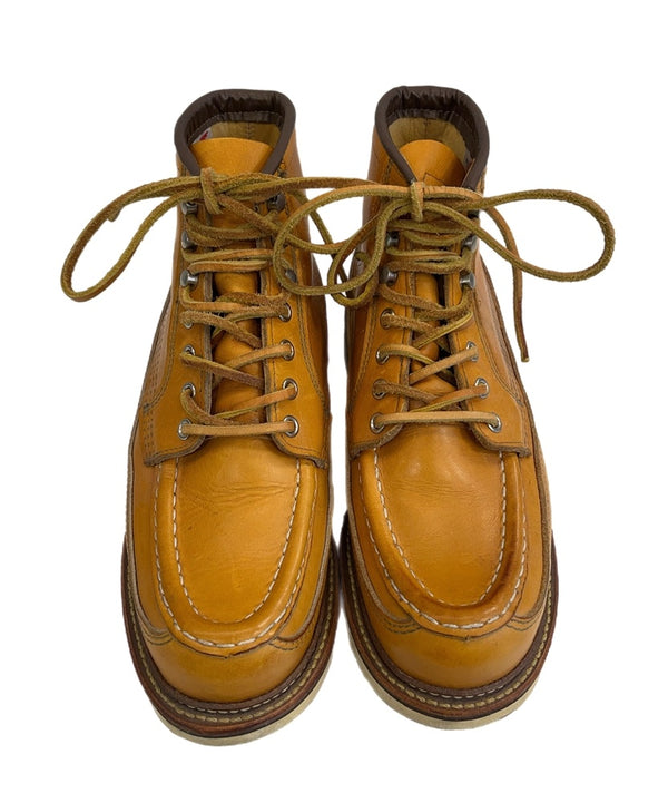 レッドウィング RED WING カヌーモック アイリッシュセッター レースアップ ブーツ ゴールドラセット 9850 メンズ靴 ブーツ ワーク ベージュ 7 1/2 E 101sh-2070