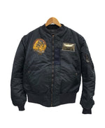 アビレックス AVIREX B-15C フライトジャケット ミリタリージャケット USA製 紺 618279 36 ジャケット ネイビー 101MT-5429