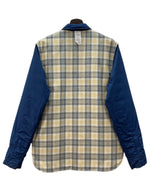 パタゴニア Patagonia 14AW REVERSIBLE QUILTING JACKET リバーシブル キルティング ジャケット 裏チェック ボタン アウター 紺 27500FA14 ジャケット ロゴ ネイビー Sサイズ 104MT-2157