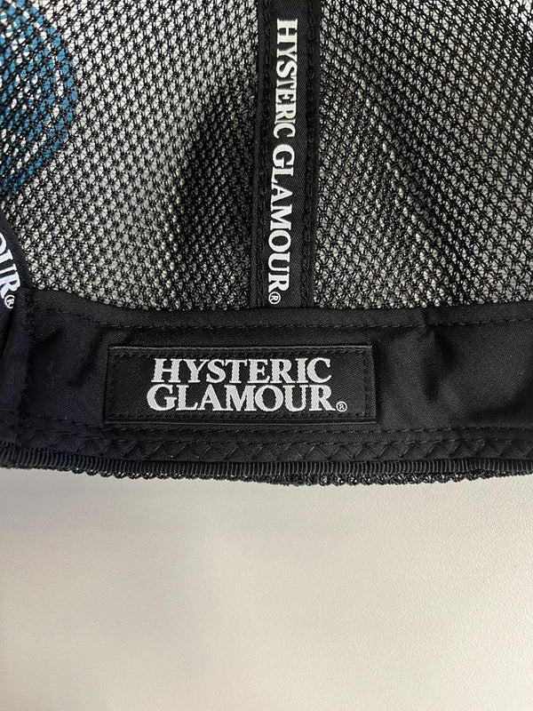 ヒステリックグラマー HYSTERIC GLAMOUR Guitar Girl Mesh Cap  ギター ガール メッシュ キャップ 黒 02233QH05 帽子 メンズ帽子 キャップ ブラック 101hat-141