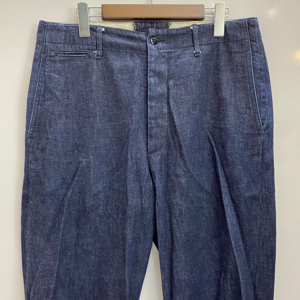 【曜日割引対象外】 アットラスト AT LAST & CO デニム トラウザーパンツ デニム ブルー 32サイズ 201MB-1000 VB