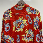 【曜日割引対象外】 サンサーフ SUN SURF アロハシャツ L/S RAYON ALOHA SHIRT SS20084 長袖シャツ レッド Mサイズ 201MT-4395 VB