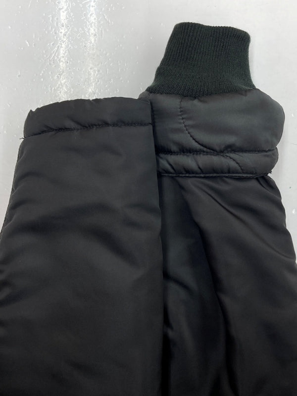 ヒューストン HOUSTON NYLON N-1 DECK JACKET ナイロン デッキ ジャケット 襟ボア ジップアップ アウター 黒 51459 ジャケット プリント ブラック Lサイズ 104MT-1433