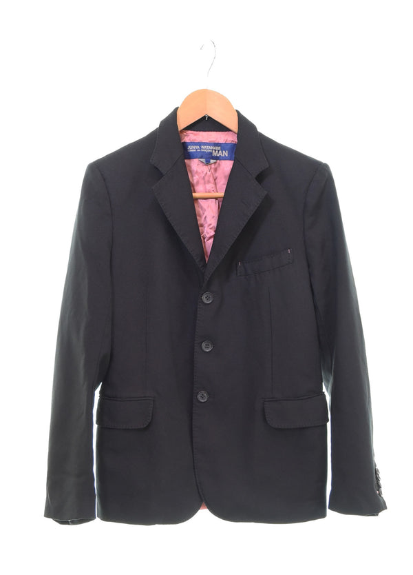 コムデギャルソン COMME des GARCONS JUNYA WATANABE MAN 3B Tailored Jacket AD2017 ジュンヤワタナベマン テーラードジャケット WT-J006 ジャケット ブラック SSサイズ 103MT-3079
