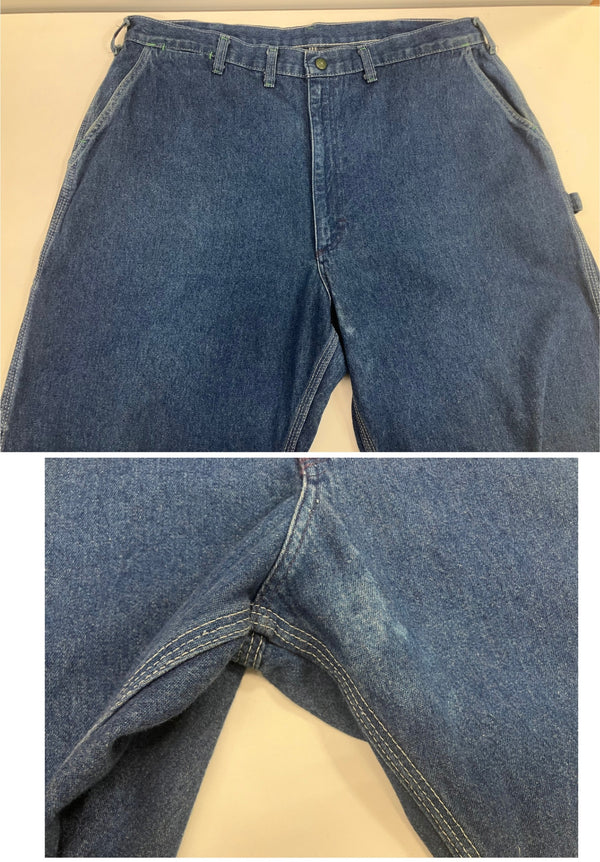 オシュコシュ OSHKOSH B'GOSH  60's 60年代 デニム ペインターパンツ 42TALON ZIPPER タロンジップ VINTAGE ヴィンテージ MADE IN USA アメリカ製 デニム ブルー W40L30 101MB-620