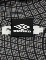 アンブロ UMBRO × PARANOID パラノイド SHELL CHECK ACTIVE JACKET 袖ドッキング シェル ジャケット 灰 ジャケット チェック グレー Lサイズ 104MT-1264