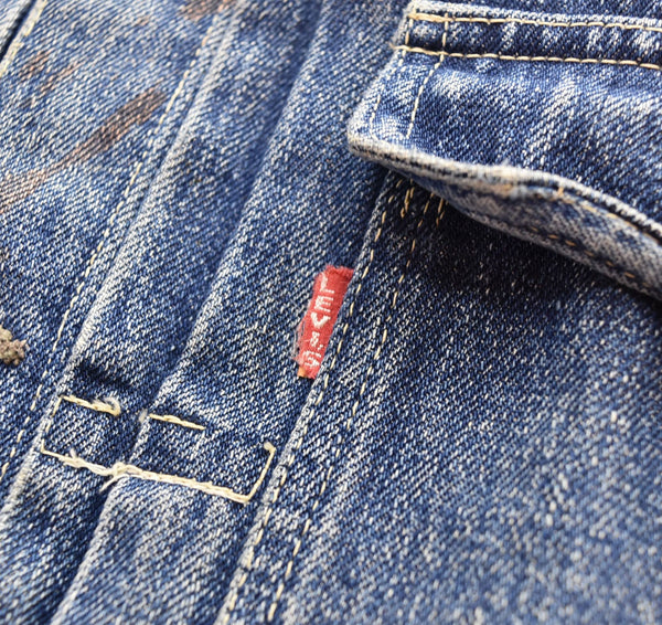 リーバイス Levi's 506xx 1st 30年代 30s 1937 戦前 片面タブ 革パッチ VINTAGE DENIME JACKET ファースト ヴィンテージ デニム オリジナル リベット刻印Co 小文字o ジャケット ブルー 103MT-2183