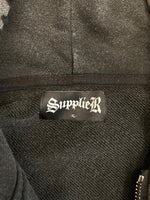 サプライヤー SUPPLIER Switching Pierced Zip Hoodie スイッチング ピアス ジップアップ フーディ パーカー  XL パーカ グレー LLサイズ 101MT-3962