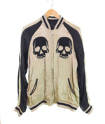 バックストリートクローラー BACK STREET CRAWLER スカル リバーシブル スカジャン SKULL Souvenir Jacket Reversible 骨  52133301 ジャケット ブラック Lサイズ 103MT-2572