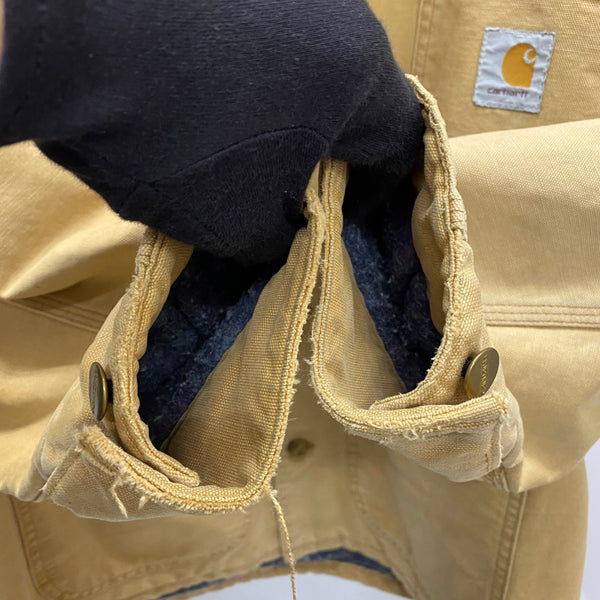 【曜日割引対象外】 カーハート Carhartt 90's 00's USA製 ミシガンチョアコート ジャケット ベージュ 201MT-4453 VB