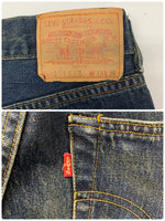 【曜日割引対象外】 リーバイス Levi's 90's 551ZXX USA製 赤耳 ビッグE バレンシア製 555 復刻 デニム ブルー W33 L36サイズ 201MB-773 VB