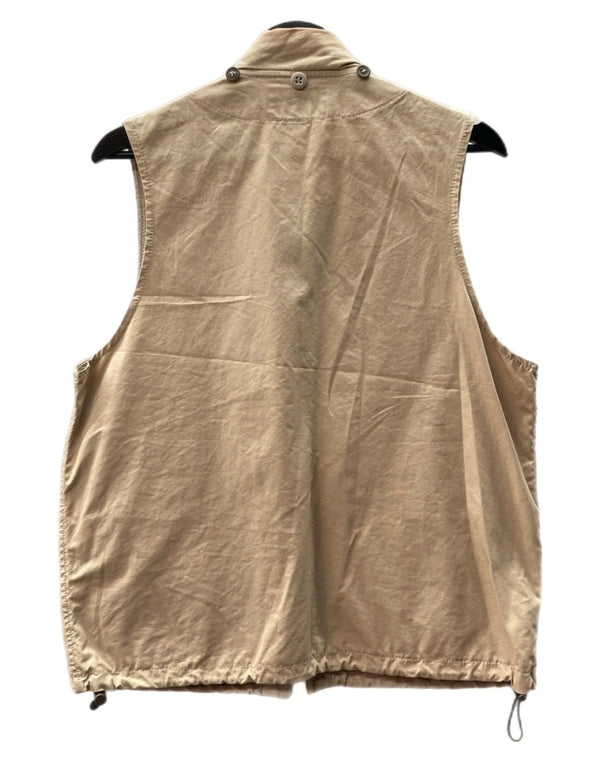 フィルソン FILSON 00s HUNTING VEST ハンティング ベスト フィッシング トラベル USA製 ノースリーブ 薄茶 ベスト 無地 ベージュ Sサイズ 104MT-1398
