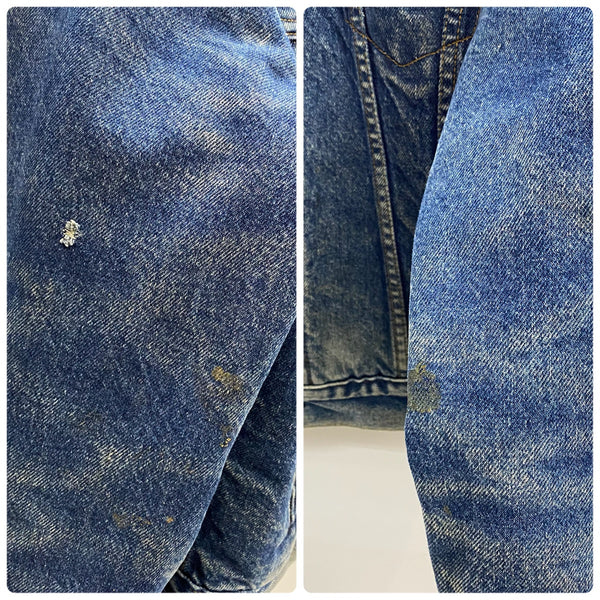【曜日割引対象外】 リーバイス Levi's 90's 70506-0316 USA製 裏地ブランケット デニム ジャケット ブルー 40サイズ 201MT-4736 VB