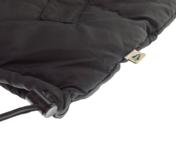 US US古着 80s Woods リップストップ中綿ジャケット Made in CANADA 短丈 ボックスシルエット 80's カナダ製 ジャケット ブラック 103MT-3008