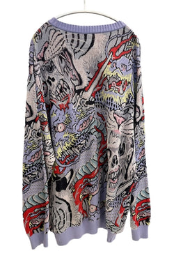 ワコマリア WACKO MARIA TIM LEHI JACQUARD SWEATER ジャガード ニット XL セーター マルチカラー LLサイズ 101MT-4501