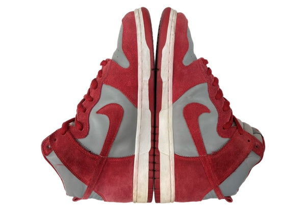 ナイキ NIKE 05年製 DUNK HIGH PRO SB UNLV ダンク ハイ プロ 20周年 ネバダ大学 シューズ 灰 赤 305050-061 メンズ靴 スニーカー レッド 28.5cm 104S-858