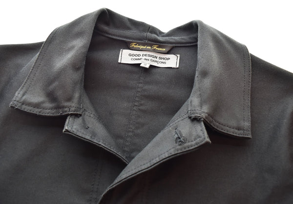 コムデギャルソン COMME des GARCONS GOOD DESIGN SHOP COMME des GARCONS×LABOUREUR ラブルール ワークコート ブラックモールスキン IQ-J003 コート ブラック Sサイズ 103MT-1792