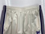 ニードルス Needles Poly Smooth Track Pant ポリー スムース トラック パンツ サイドライン 蝶 ジップポケット ジャージ 白 刺繍 MR286 ボトムスその他 ホワイト Mサイズ 104MB-194