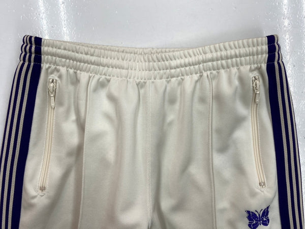 ニードルス Needles Poly Smooth Track Pant ポリー スムース トラック パンツ サイドライン 蝶 ジップポケット ジャージ 白 刺繍 MR286 ボトムスその他 ホワイト Mサイズ 104MB-194