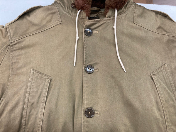 バズリクソンズ BUZZ RICKSON'S B-9 Flight Jacket フライトジャケット ミリタリー ダウン キルティング フェード M品番 M13791 サイズ 40 ジャケット 無地 カーキ 104MT-1036