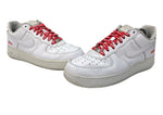 ナイキ NIKE 23年製 × SUPREME シュプリーム AIR FORCE 1 LOW エア フォース ロー ボックスロゴ シューズ 白 CU9225-100 メンズ靴 スニーカー ホワイト 28cm 104S-950