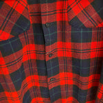 【曜日割引対象外】 ペンドルトン PENDLETON 60's ボードシャツ ウール オープンカラーシャツ 長袖シャツ レッド Mサイズ 201MT-4759 VB