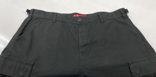 シュプリーム SUPREME Cargo Short カーゴ ショーツ ミリタリー ボタンフライ 黒 無地 ハーフパンツ ブラック サイズ 36 104MB-306