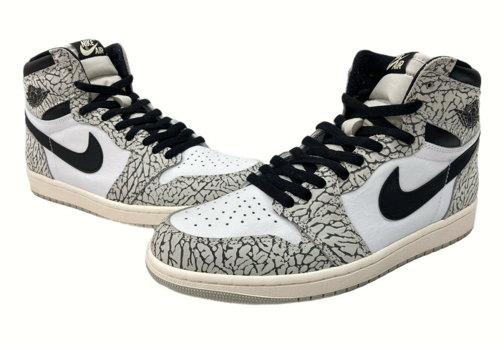 ナイキ NIKE 22年製 AIR JORDAN 1 RETRO HIGH OG ELEPHANT エア ジョーダン レトロ ハイ エレファント AJ1  白 灰色 黒 DZ5485-052 メンズ靴 スニーカー ホワイト 28cm 104-shoes445 | 古着通販のドンドンサガール