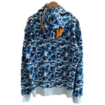 アベイシングエイプ  A BATHING APE Camo Shark Full Zip Hoodie 001ZPE201004X パーカ ブルー 2XLサイズ 201MT-3232