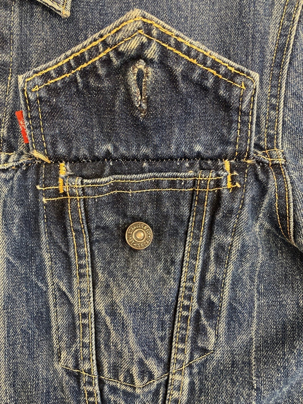 【曜日割引対象外】リーバイス Levi's 3rd ヴィンテージ Vintage 557 ボタン裏O ビッグE デニムジャケット Gジャン ジャケット ブルー 101MT-3338