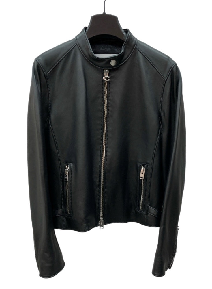 コーチ COACH シングル ライダース レザー 羊革 ラムレザー LAMB