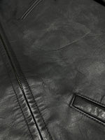 アカンサス ACANTHUS LEATHER JACKET レザー ジャケット シングル ライダース バイカー レーサー アウトドア アウター 黒 ジャケット 無地 ブラック Mサイズ 104MT-1698