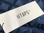 ダブルタップス WTAPS 22AW TEAM JACKET NYLON.T WILL. UT813 チーム ナイロン ツイル ブルゾン 中わた NAVY 紺 222TQDT-JKM01 SIZE03 ジャケット 刺繍 ネイビー 104MT-751